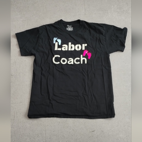 Gildan Labor Coach Women size Large black TShirts - Picture 2 of 10